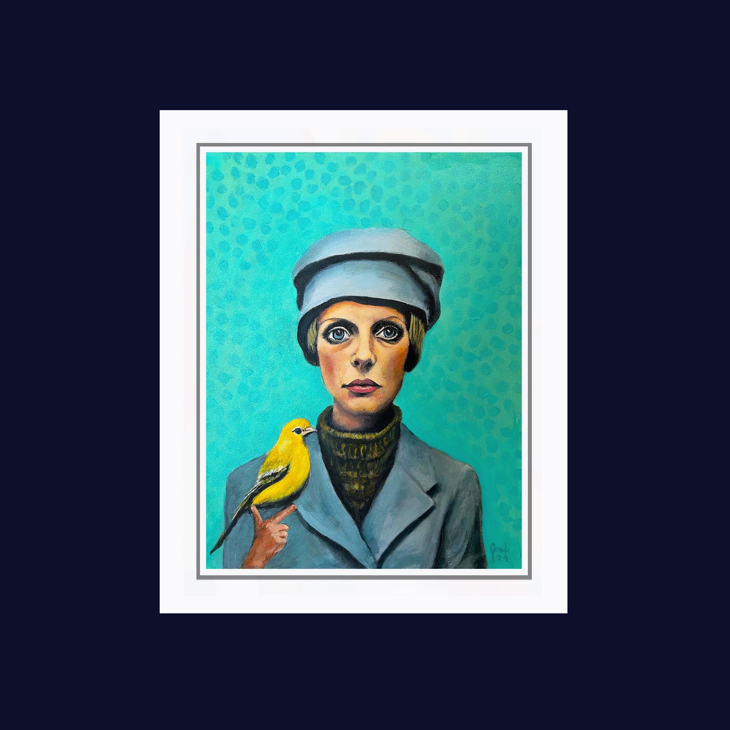 Girl with Yellow Bird- 2024