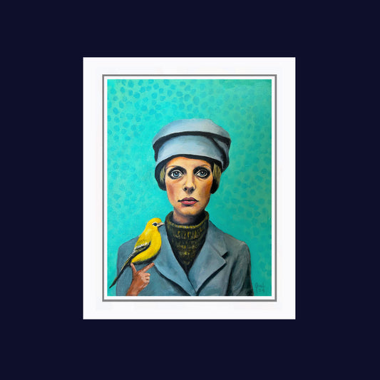 Girl with Yellow Bird- 2024
